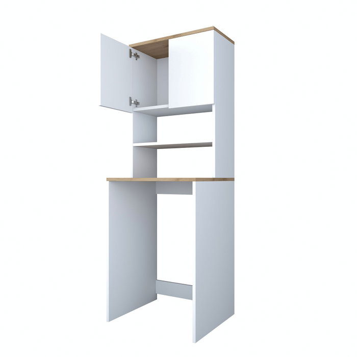 Hanah Home Armario para Lavadora KD101 - 1950 - Walnut